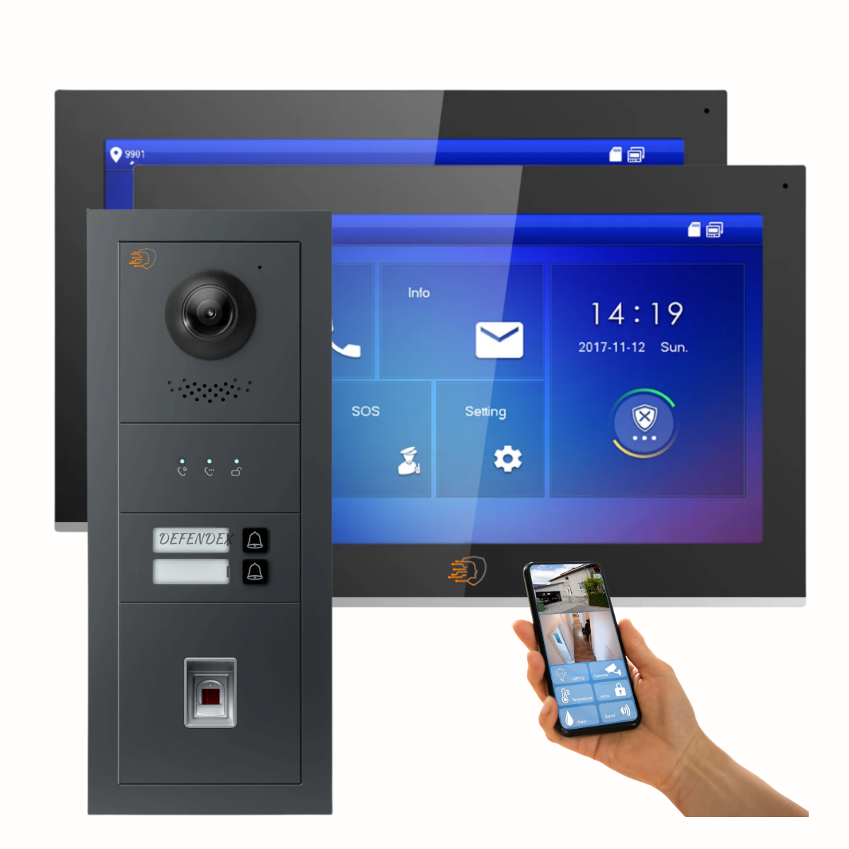 Defendex IP Videosprechanlage Set